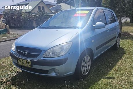 Blue 2009 Hyundai Getz Hatchback Sx