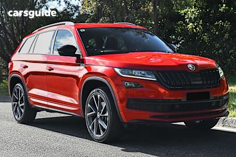 Red 2019 Skoda Kodiaq Wagon 132 Tsi Sportline (4X4)