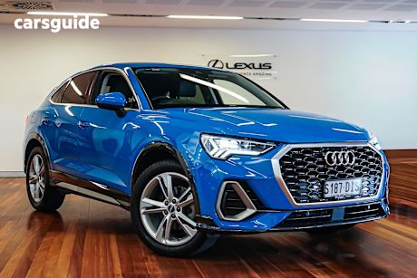 Blue 2021 Audi Q3 Sportback 35 Tfsi S Line