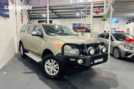 Gold 2012 Mazda BT-50 Dual Cab Utility Gt (4X4)