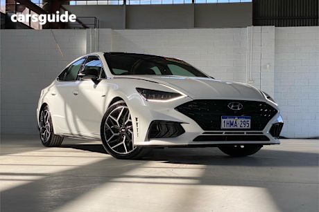 White 2021 Hyundai Sonata Sedan N Line