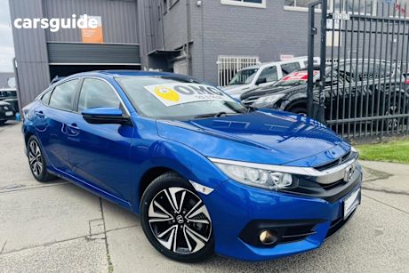 Blue 2017 Honda Civic Sedan Vti-L