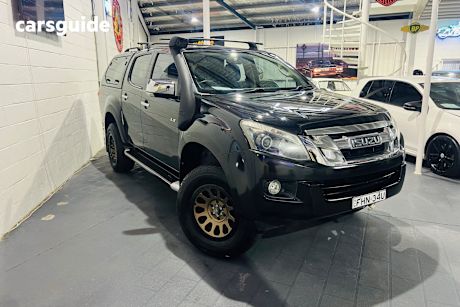 Black 2016 Isuzu D-MAX Crew Cab Utility Ls-U Hi-Ride (4X4)