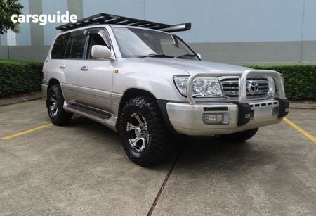 Silver 1998 Toyota Landcruiser Wagon Sahara (4X4)