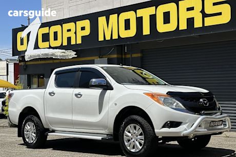 White 2013 Mazda BT-50 Dual Cab Utility Xtr (4X2)