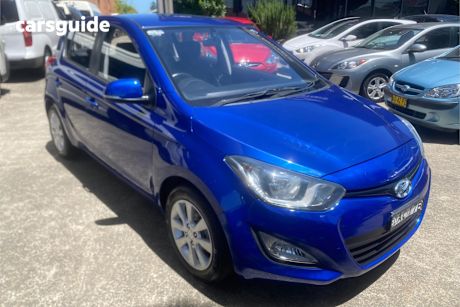 Blue 2015 Hyundai I20 Hatchback Elite
