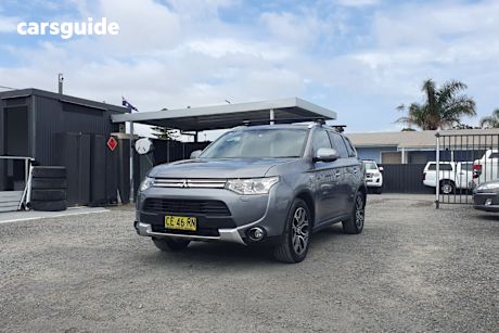 Grey 2014 Mitsubishi Outlander Wagon Aspire Phev Hybrid
