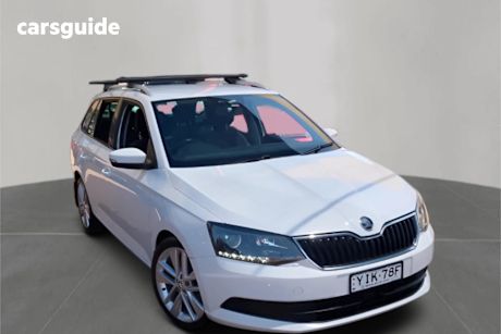 White 2018 Skoda Fabia Wagon 81 Tsi