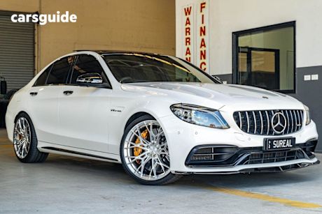 White 2019 Mercedes-Benz C63 Sedan S
