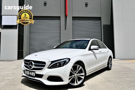 White 2016 Mercedes-Benz C200 Sedan