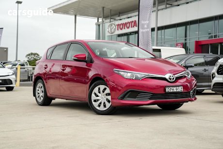 Red 2017 Toyota Corolla Hatchback Ascent