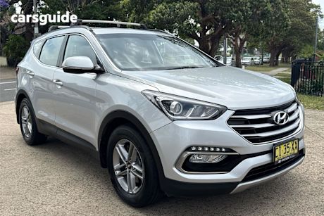 Silver 2016 Hyundai Santa FE Wagon Active Crdi (4X4)