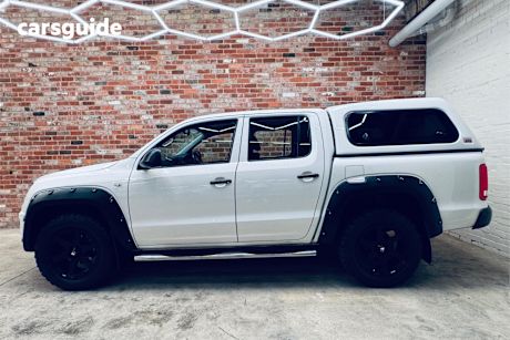 White 2020 Volkswagen Amarok Dual Cab Utility Tdi420 Core 4Motion (4X4)