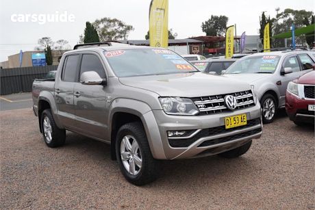 Beige 2018 Volkswagen Amarok Dual Cab Utility V6 Tdi 550 Sportline