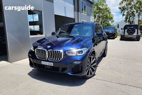 Blue 2020 BMW X5 Wagon Xdrive40I M Sport