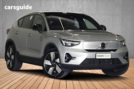 Silver 2024 Volvo C40 Wagon Recharge Twin Pure Electric