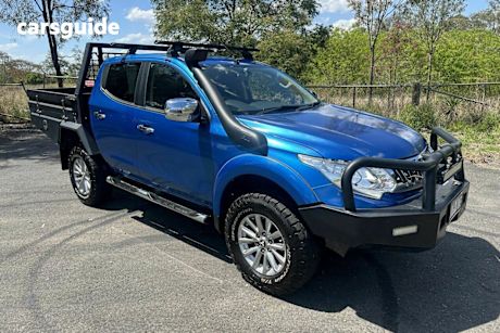 Blue 2016 Mitsubishi Triton Dual Cab Utility Gls (4X4)