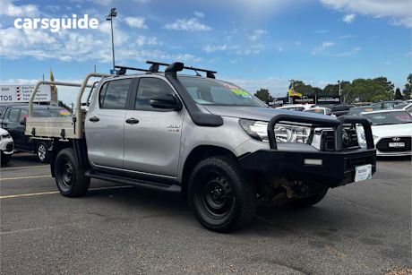 Silver 2019 Toyota Hilux Double Cab Chassis Sr (4X4)