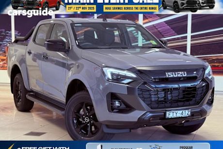 Grey 2025 Isuzu D-MAX Crew Cab Utility X-Rider (4X4)