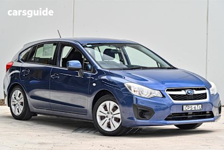 Blue 2013 Subaru Impreza Hatchback 2.0I (Awd)