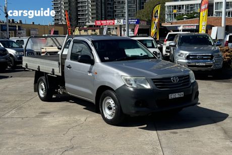 Grey 2015 Toyota Hilux Cab Chassis Workmate