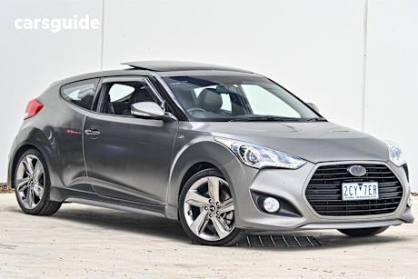 Grey 2012 Hyundai Veloster Coupe Sr Turbo