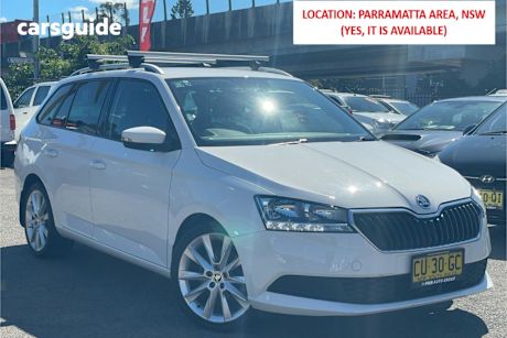 White 2019 Skoda Fabia Wagon 81 Tsi