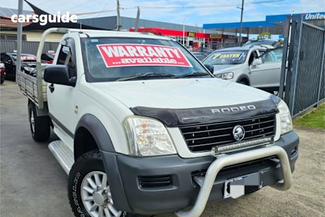 White 2006 Holden Rodeo Cab Chassis Lx