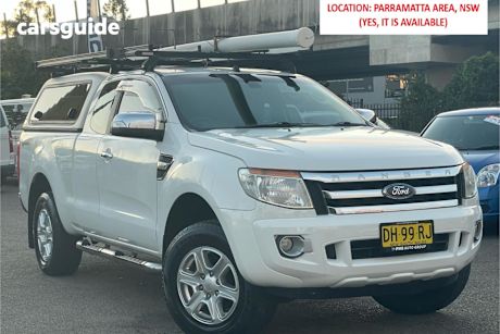 White 2012 Ford Ranger Super Cab Utility Xlt 3.2 Hi-Rider (4X2)