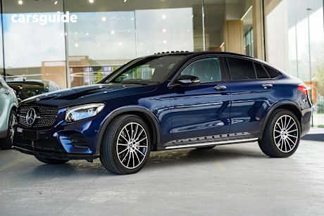 Blue 2018 Mercedes-Benz GLC250 Coupe