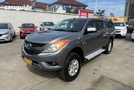 Grey 2012 Mazda BT-50 Dual Cab Utility Gt (4X4)