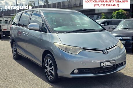 Silver 2007 Toyota Tarago Wagon Gli V6