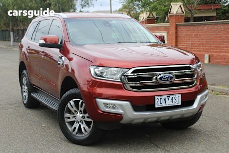 Red 2015 Ford Everest Wagon Trend