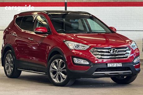 Red 2014 Hyundai Santa FE Wagon Highlander Crdi (4X4)