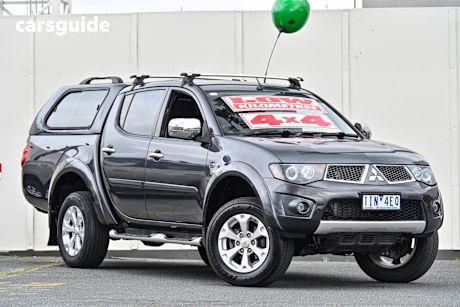 Grey 2013 Mitsubishi Triton Double Cab Utility Glx-R (4X4)