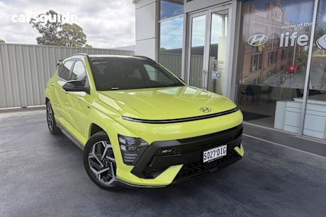 Yellow 2025 Hyundai Kona Wagon Hybrid Premium N Line