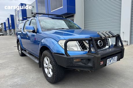 Blue 2012 Nissan Navara Dual Cab Pick-up St (4X4)