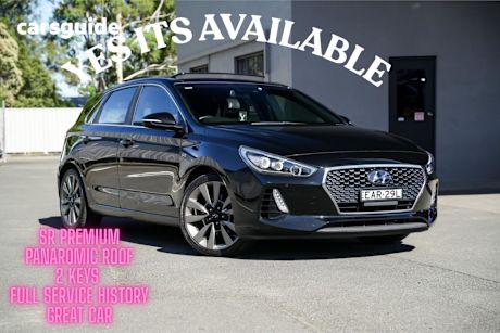 Black 2018 Hyundai I30 Hatchback Premium 1.6 Crdi