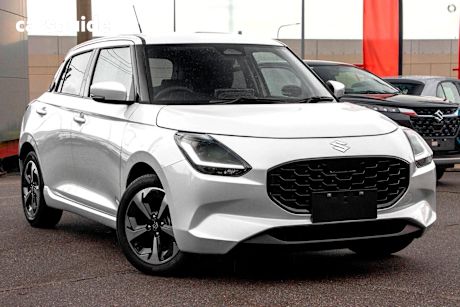 White 2025 Suzuki Swift Hatchback Hybrid Glx