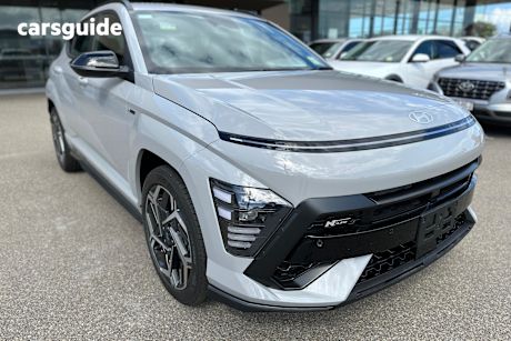 Grey 2025 Hyundai Kona Wagon Hybrid Elite N Line