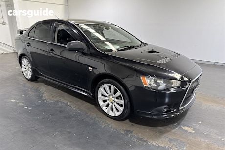 Black 2010 Mitsubishi Lancer Sedan Ralliart