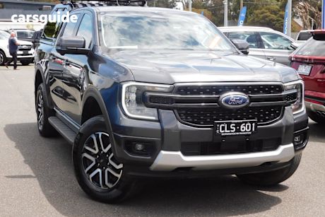 Grey 2023 Ford Ranger Double Cab Pick Up Sport 3.0 (4X4)