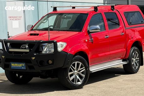 Red 2011 Toyota Hilux Dual Cab Pick-up Sr5 (4X4)