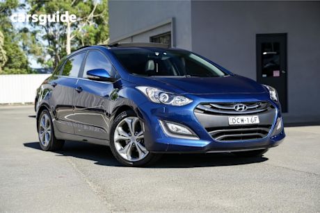 Blue 2012 Hyundai I30 Hatchback Premium