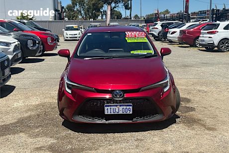 Red 2023 Toyota Corolla Sedan Ascent Sport