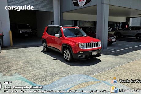 Red 2017 Jeep Renegade Wagon Limited
