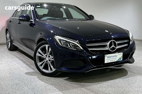 Blue 2016 Mercedes-Benz C200 Sedan