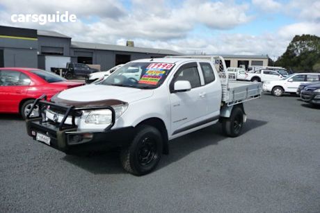 White 2014 Holden Colorado Space Cab Chassis Lx (4X4)