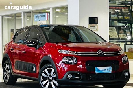 Red 2019 Citroen C3 Hatchback Shine 1.2 Pure Tech 82