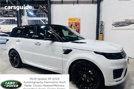 White 2018 Land Rover Range Rover Sport SUV SDV6 AUTOBIOGRAPHY DYNAMIC 4X4